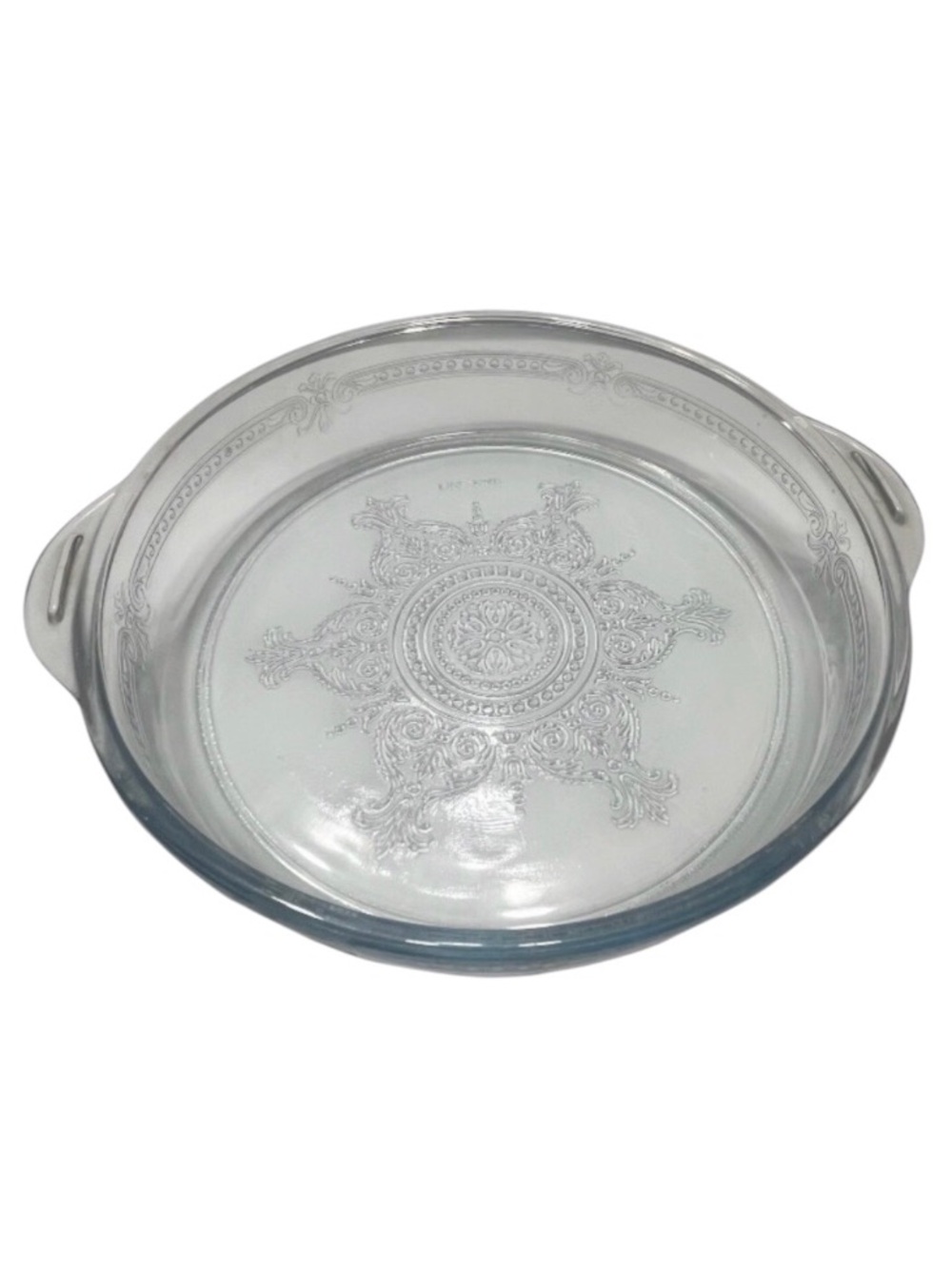Vtg Fire King Blue Sapphire Philbe Pie Plate/Serving Dish 10" Pre owned